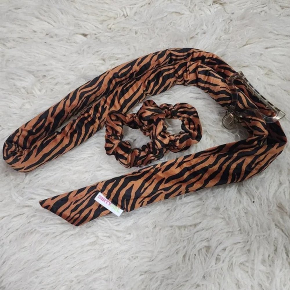 NEW! Dirty Girl Wraps by @amandaellisxo Heatless Curling Velour Hair Headband - Picture 7 of 11